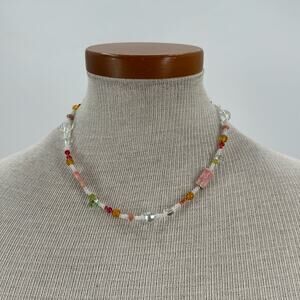 Handmade beaded choker necklace